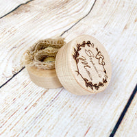 Ringkissen für die Hochzeit, Ringdose mit Deckel (Wunschgravur), personalisierte Geschenke