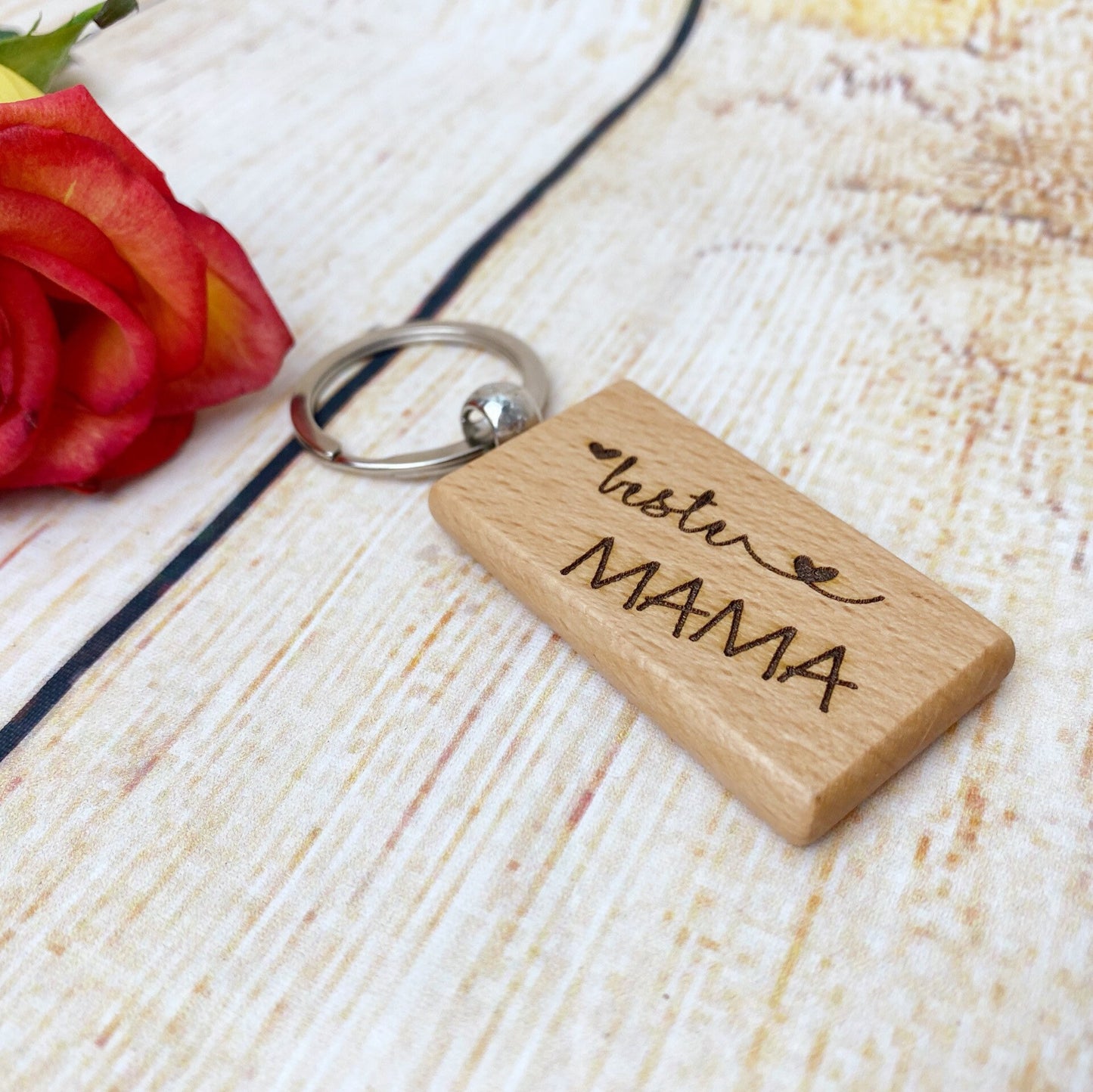 Schlüsselanhänger Mama, Beste Mama, persönliche Gravur, kleine personalisierte Geschenke mit großer Wirkung