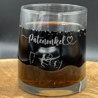 Whiskyglas mit Wunschgravur, Patenonkel, Trinkglas, personalisierte Geschenke