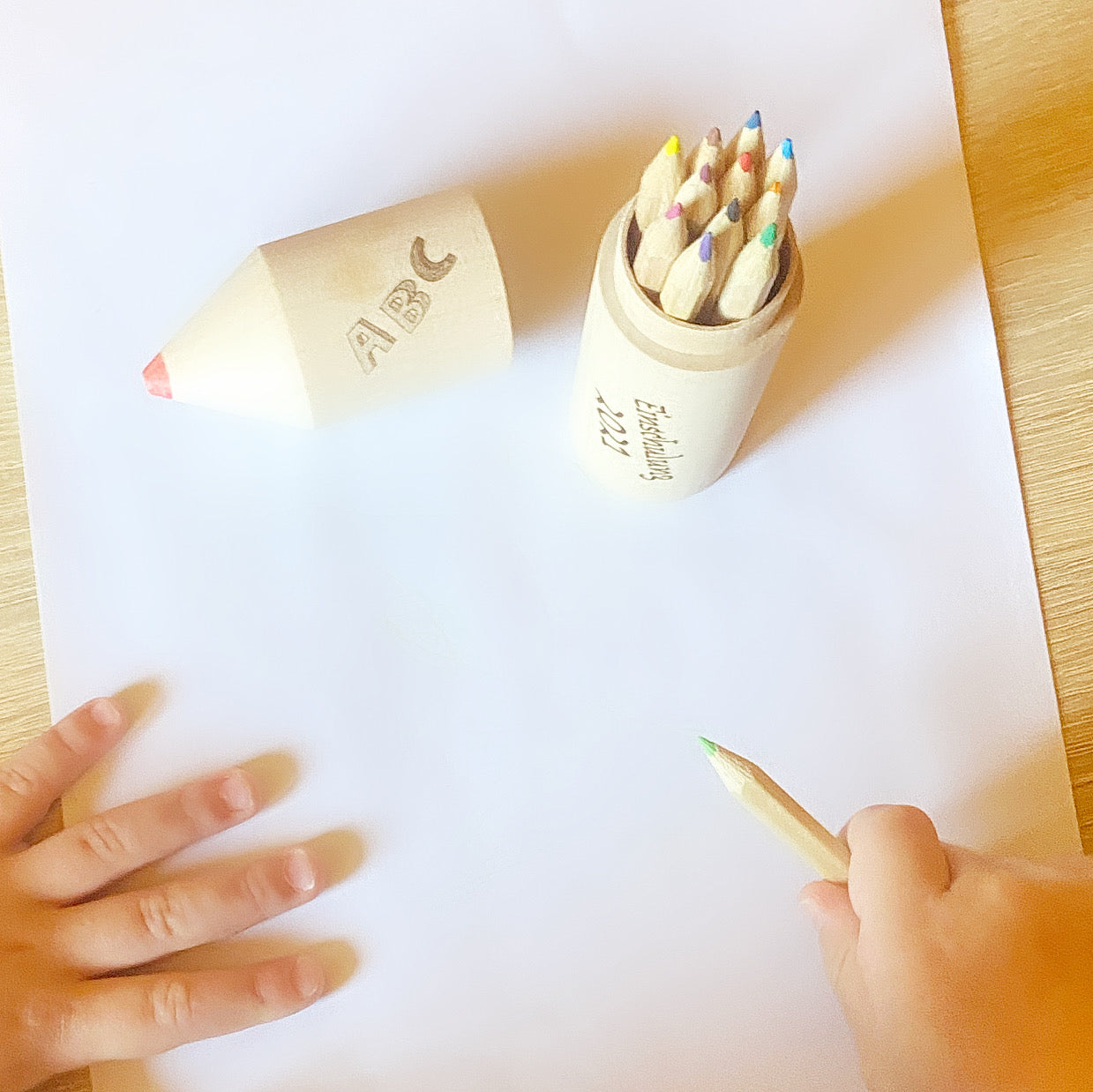 Stiftebox (Motiv Stift) inklusive 12 Stifte | Einschulung | personalisierte Geschenke